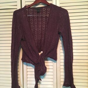 90’s Style Purple Knit Cardigan